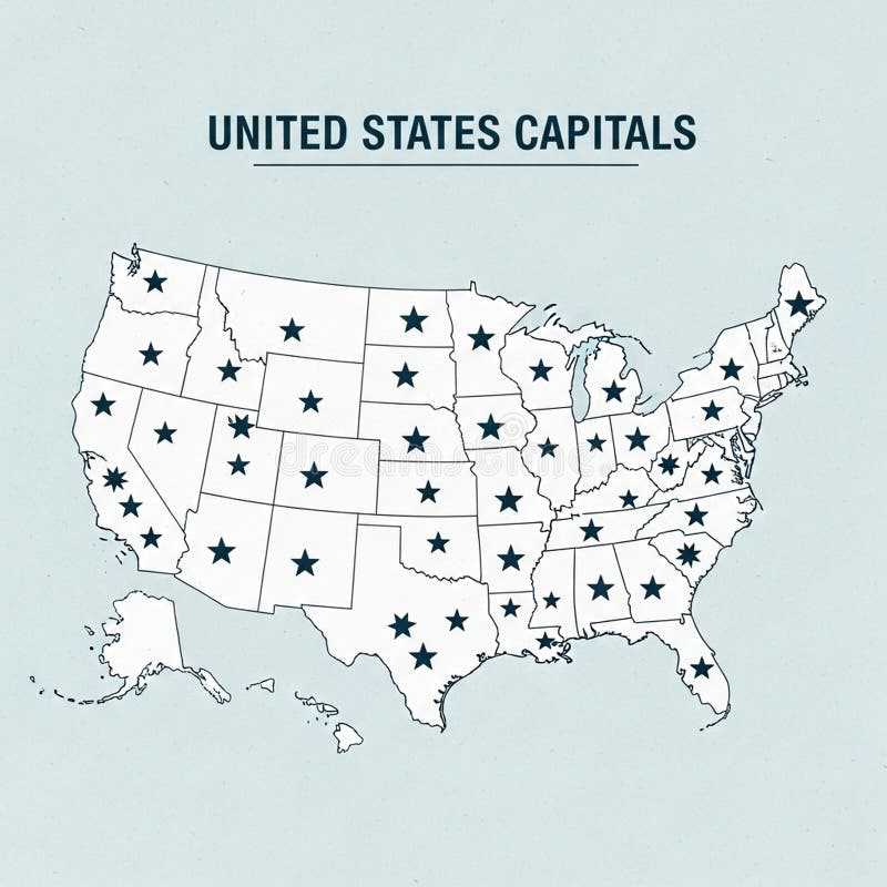 map of united states with capitals printable map of united states with capitals printable