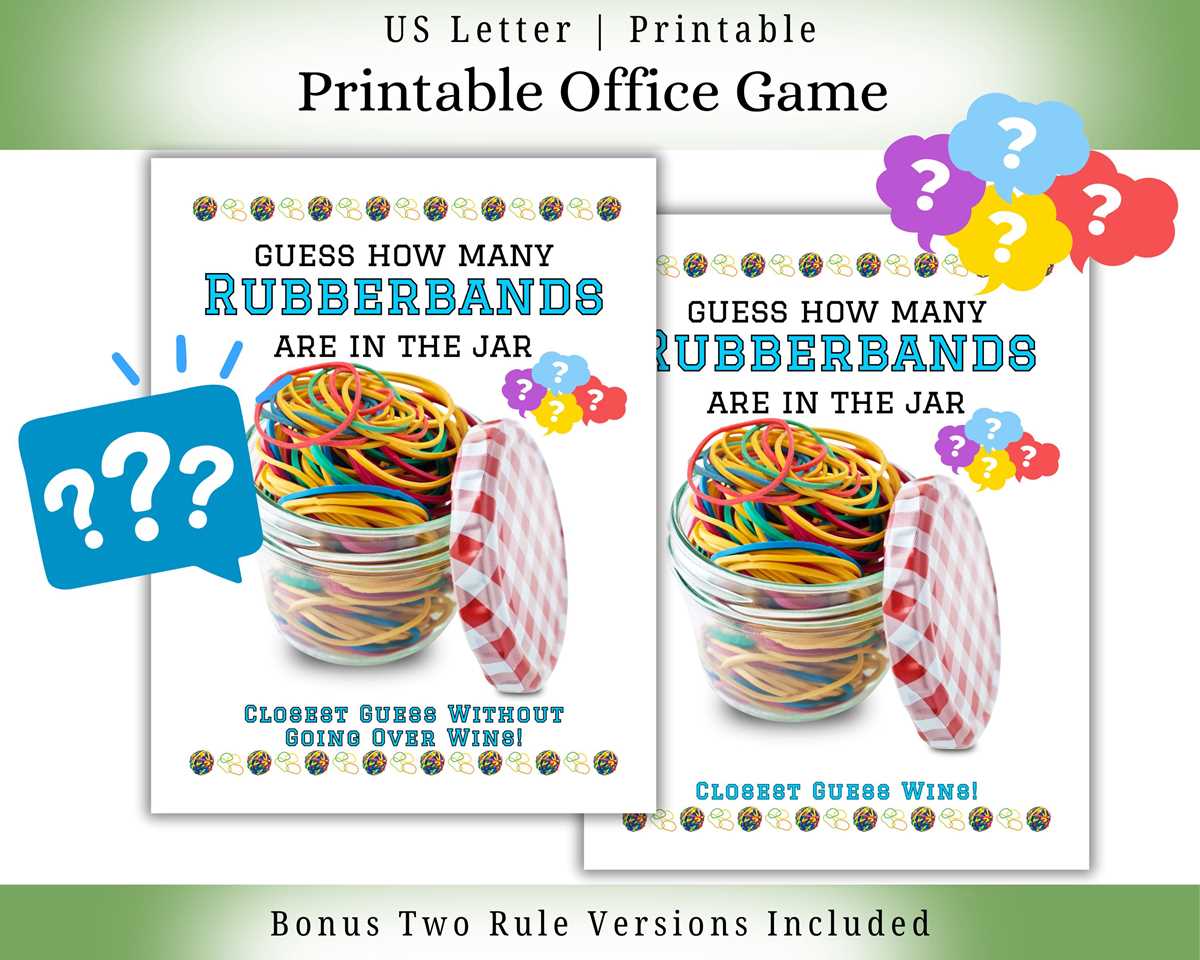 printable rubber bands
