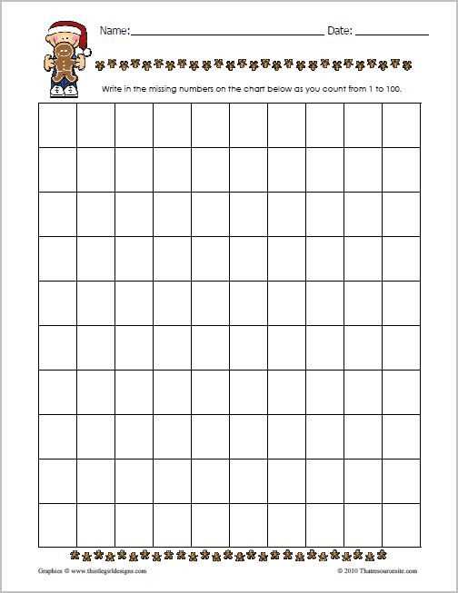 100 squares printable