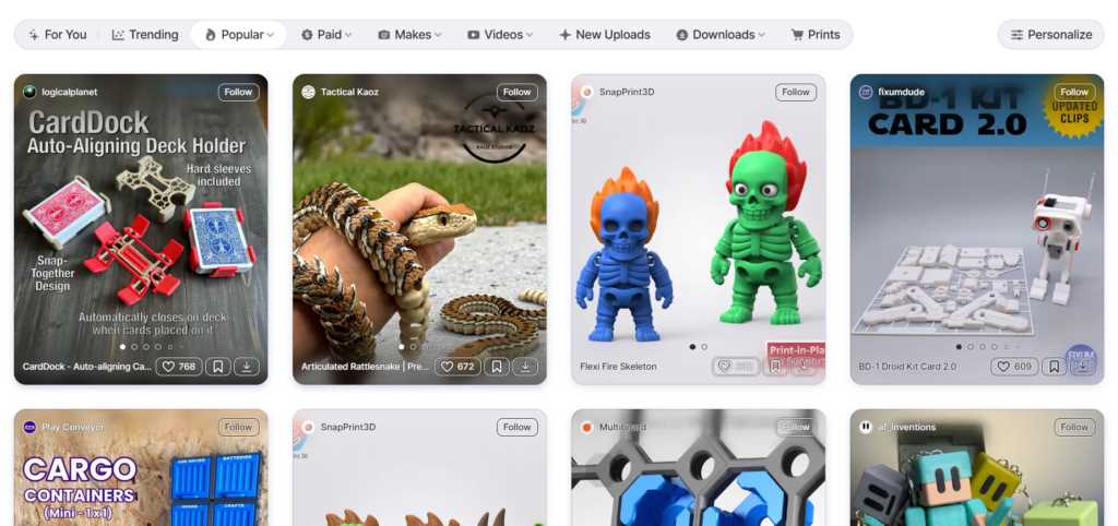thingiverse vs printables