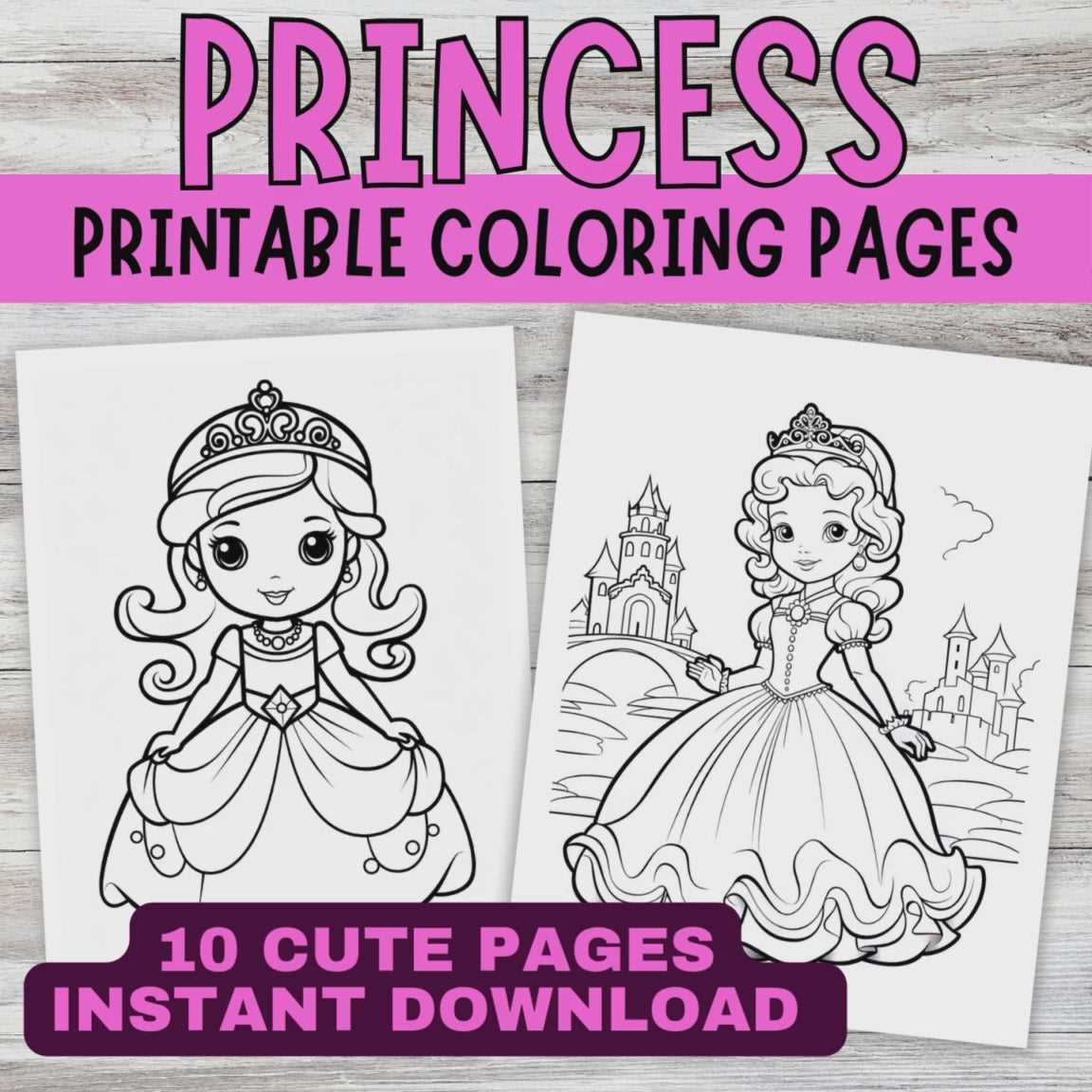princess printable coloring pages
