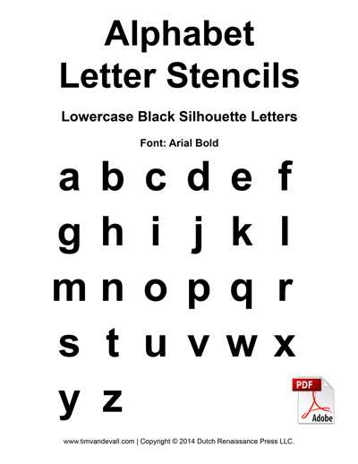 free printable lowercase alphabet letters