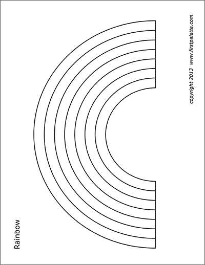 colouring rainbow printable colouring rainbow printable