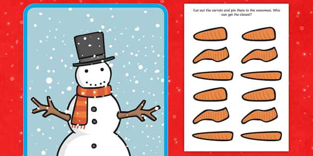 printable snowman nose printable snowman nose