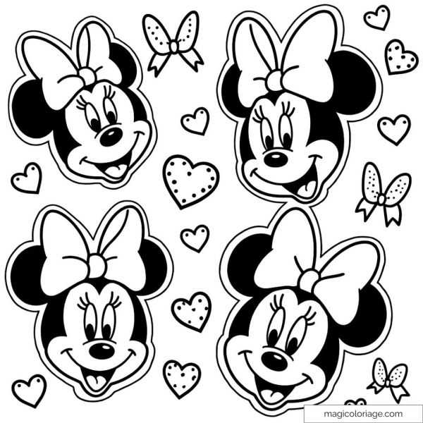 mickey and minnie mouse coloring pages printables