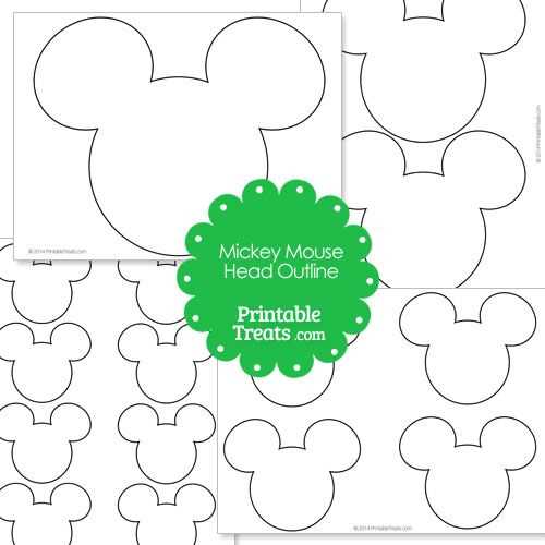 mickey head printable mickey head printable