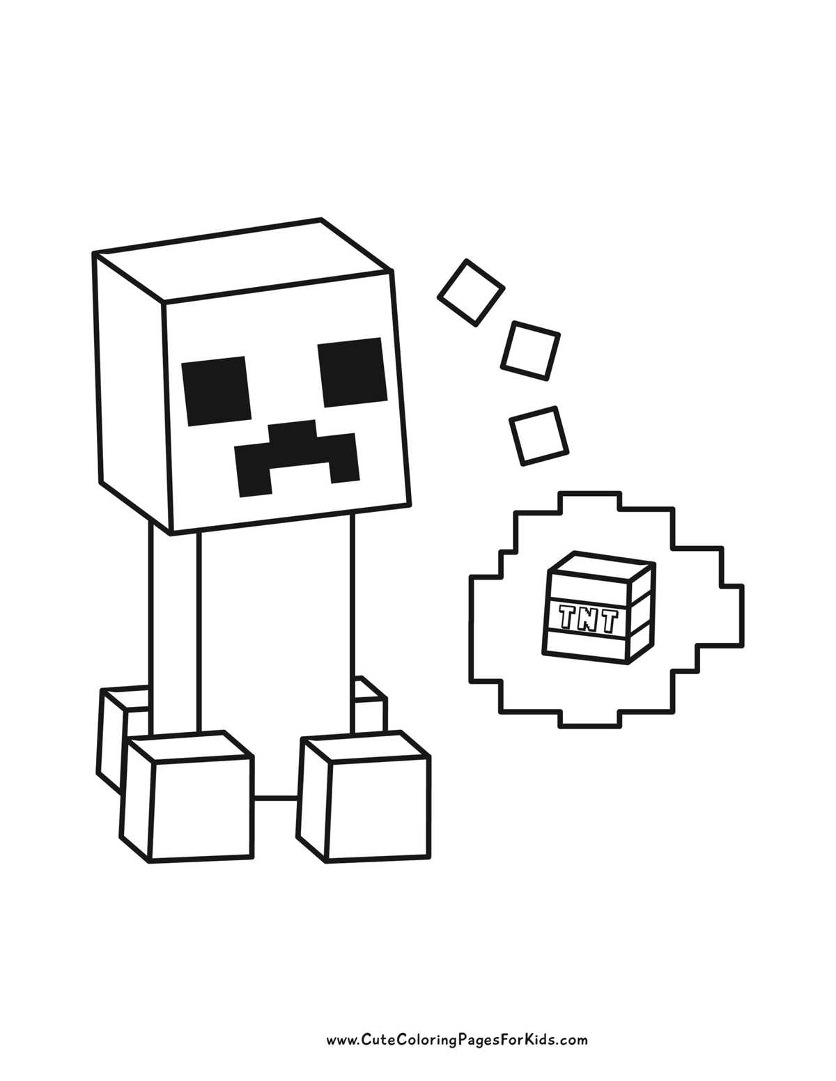 minecraft color pages printable