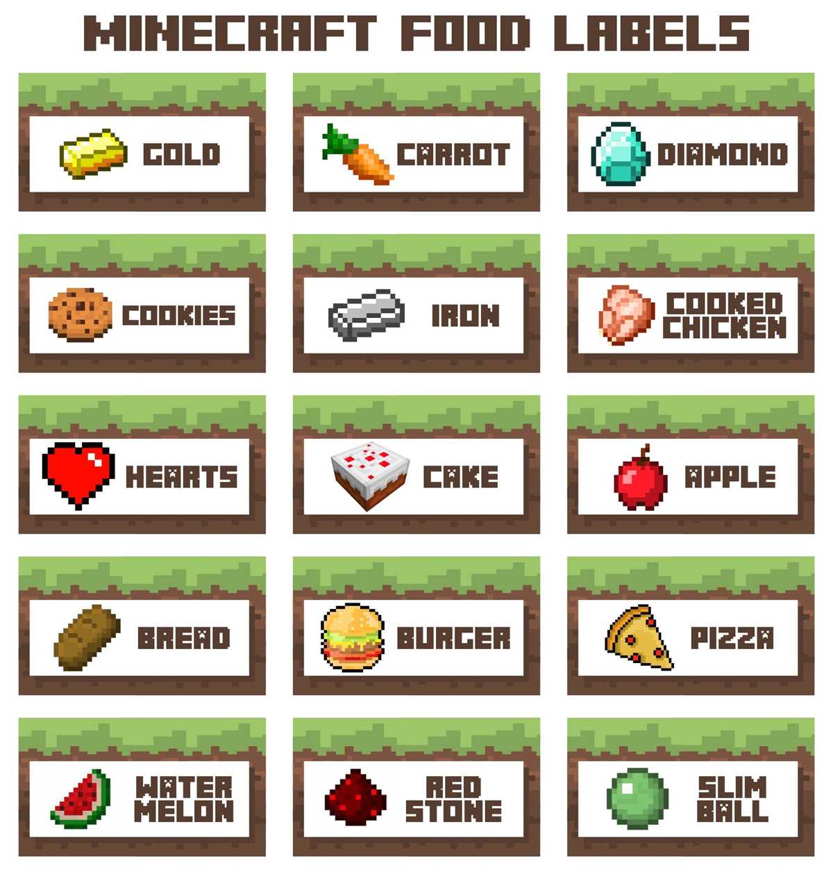 minecraft crafting printable minecraft crafting printable