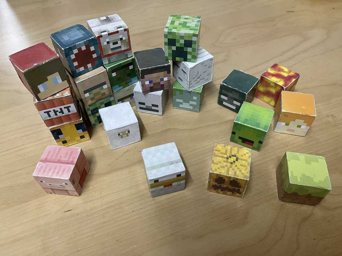 minecraft cube printable minecraft cube printable