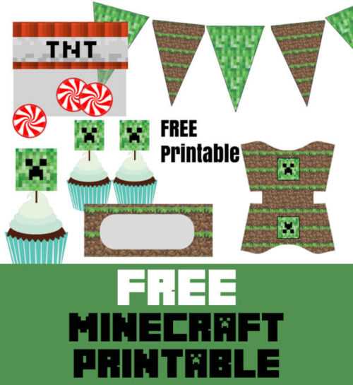minecraft free printables