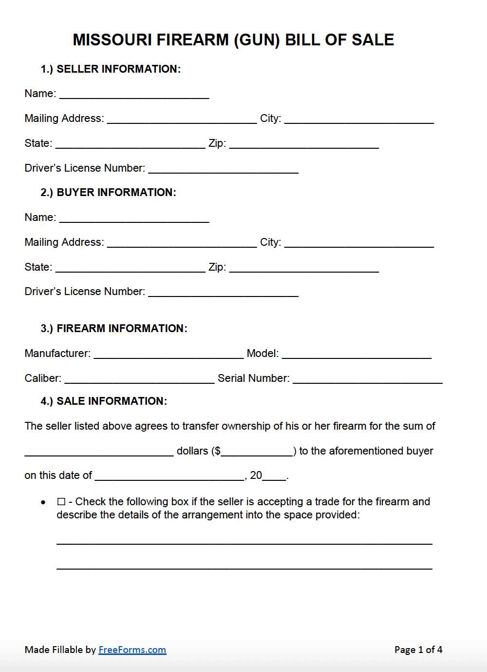 missouri bill of sale form 1957 printable missouri bill of sale form 1957 printable
