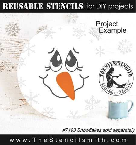 free printable snowman face stencils