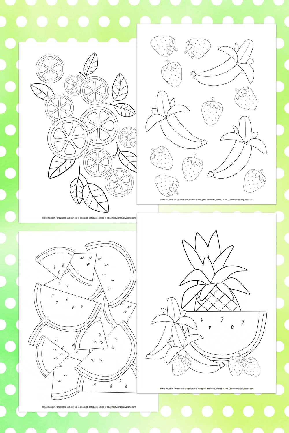 printable fruit coloring sheets printable fruit coloring sheets