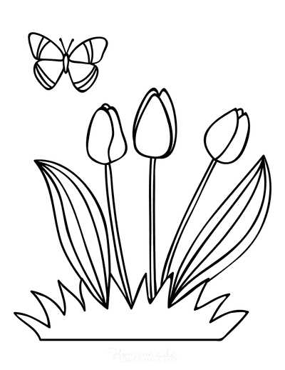 spring coloring pictures free printable