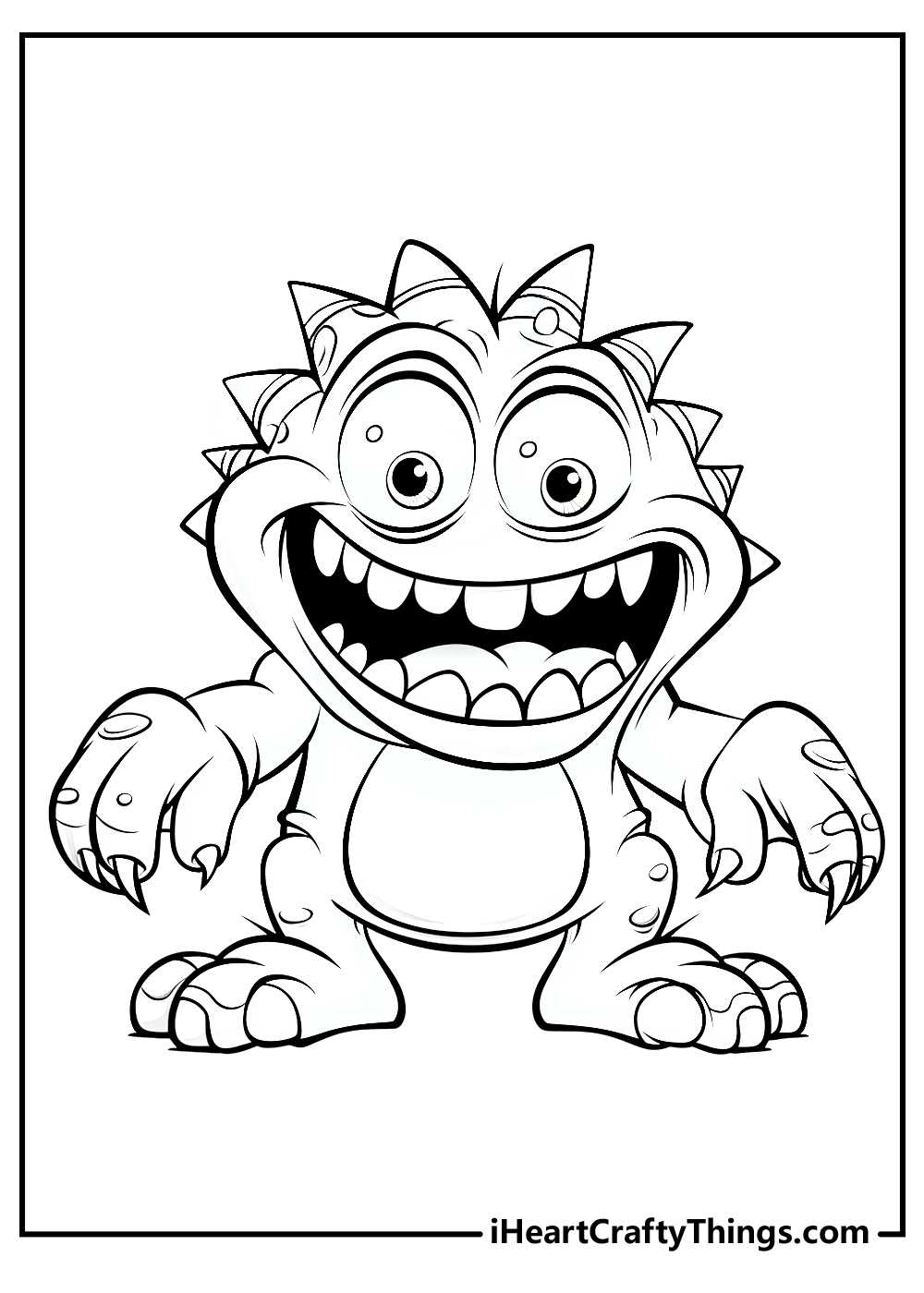 monster coloring printables monster coloring printables