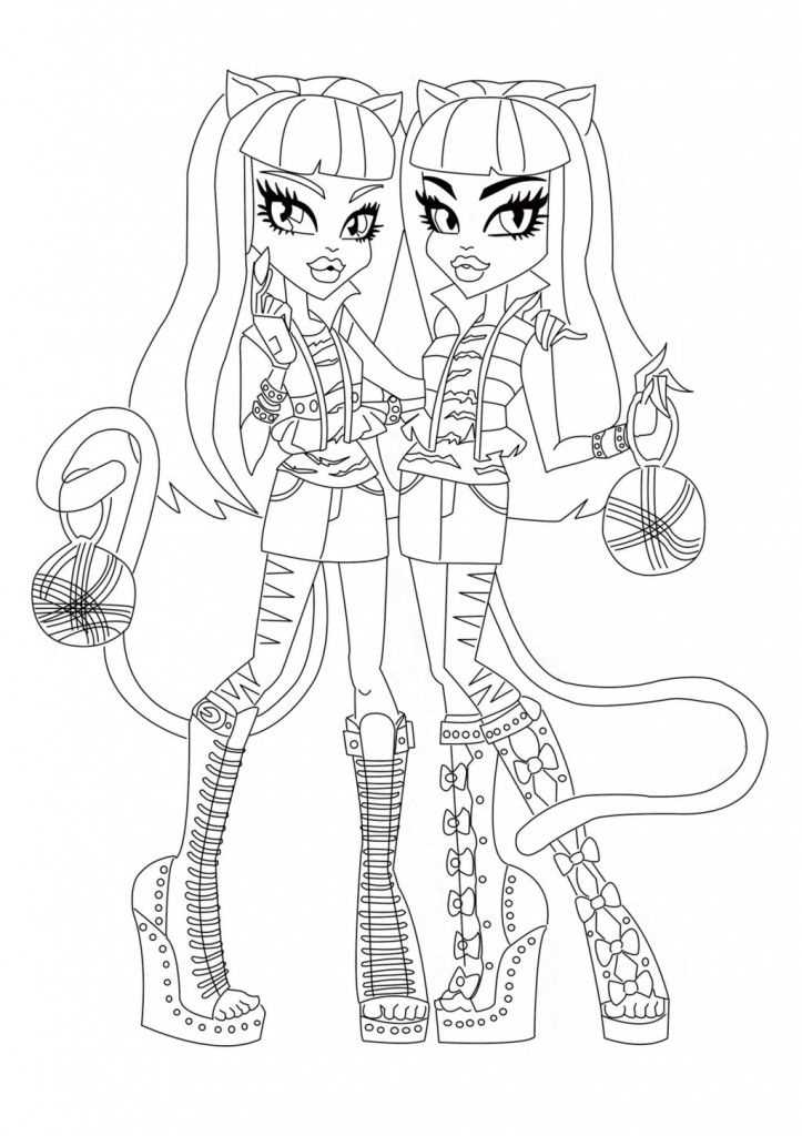 monster high coloring pages printable free monster high coloring pages printable free