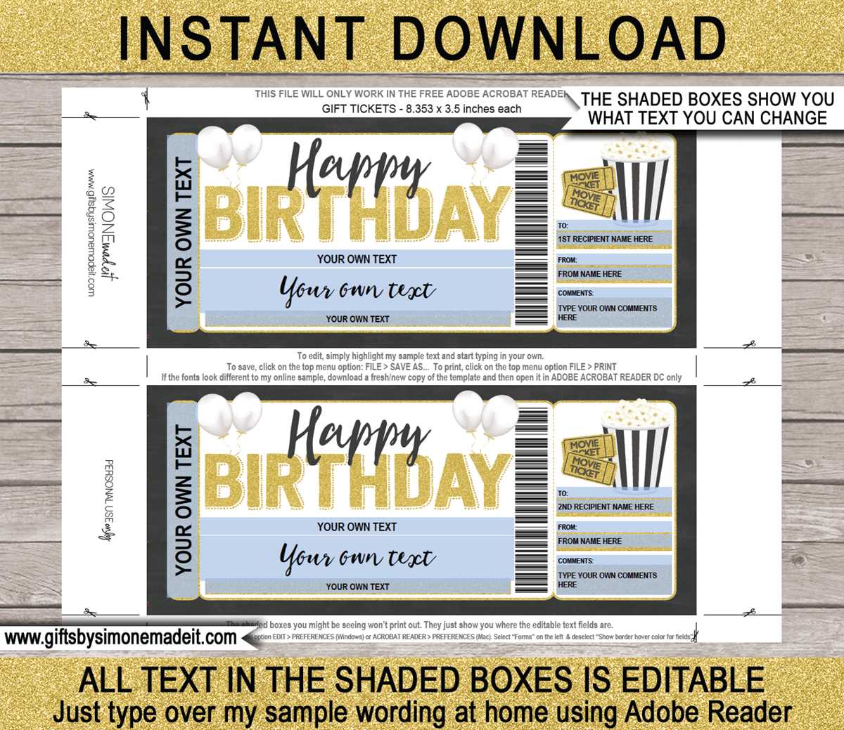 movie ticket free printable movie ticket free printable