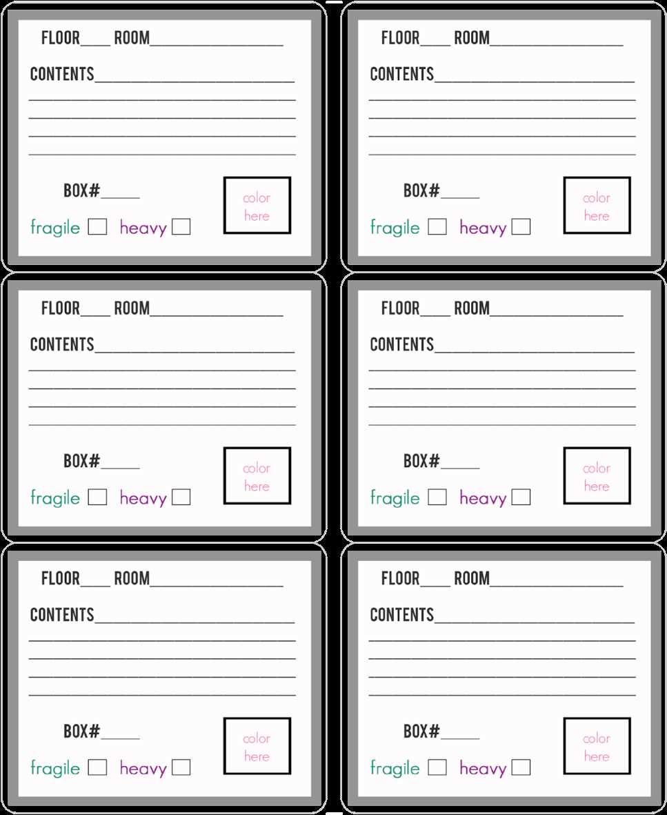 moving box labels printable moving box labels printable