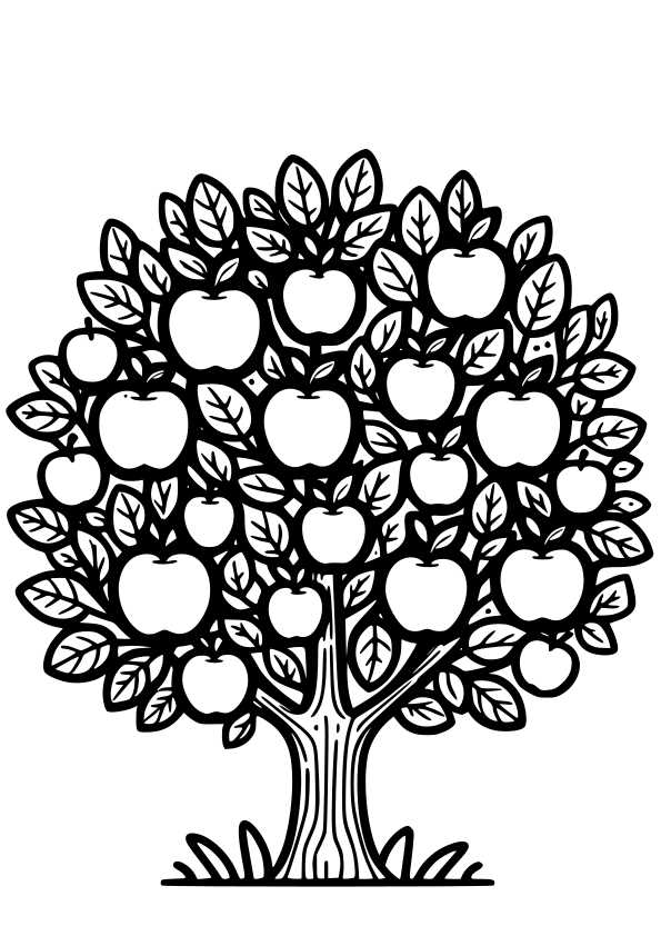 apple tree printable
