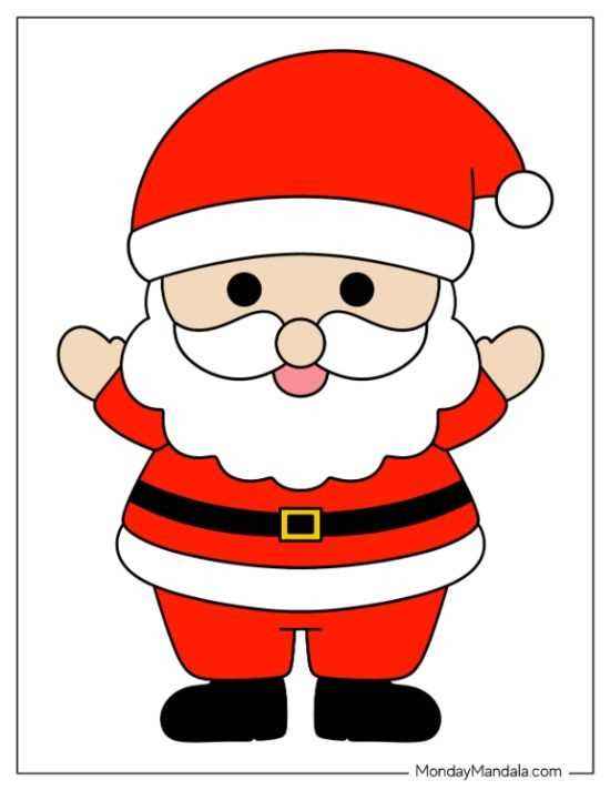santa pictures printable free