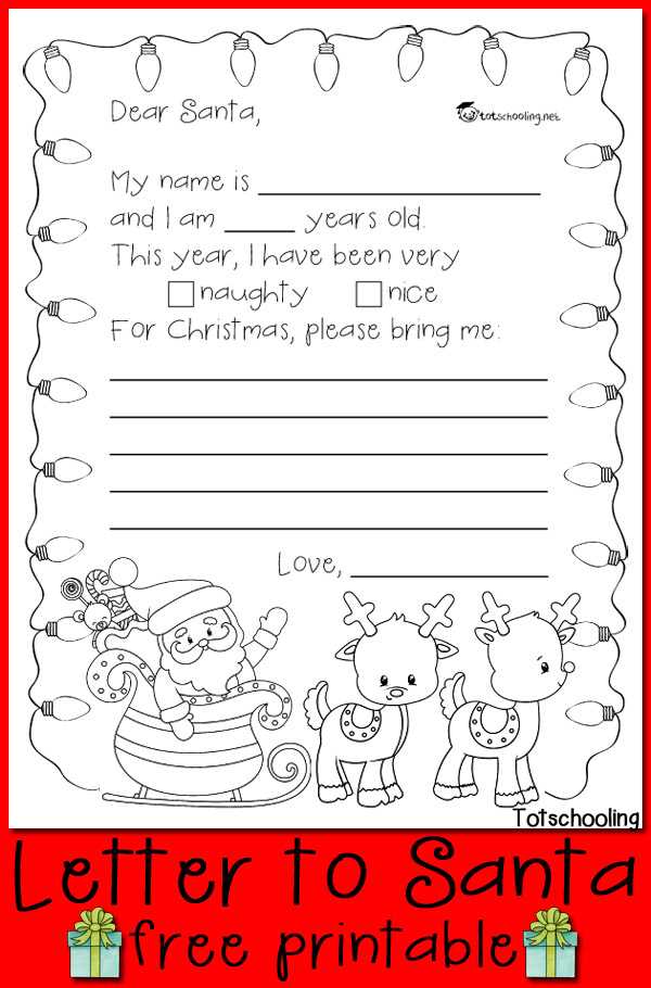 santa letter template free printable santa letter template free printable