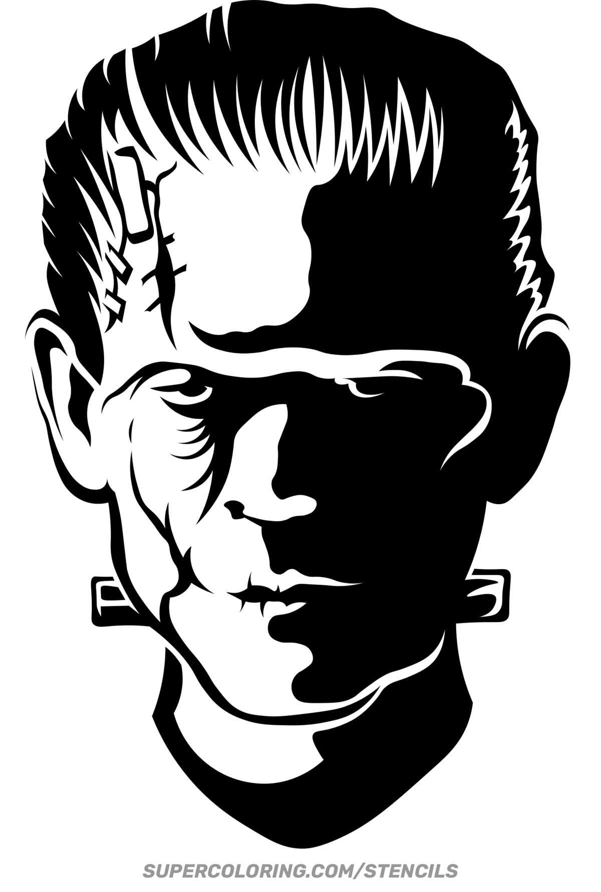 frankenstein template printable frankenstein template printable