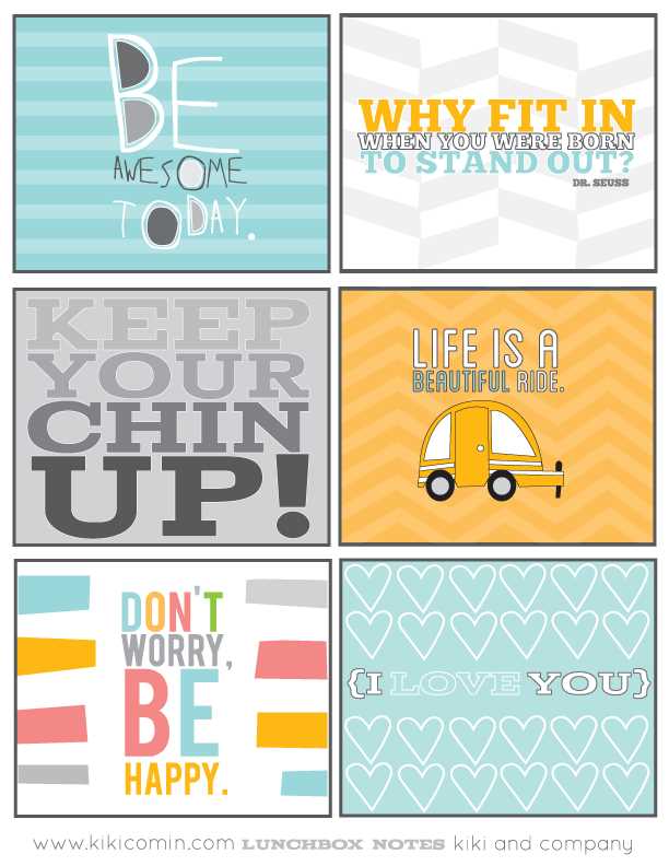 printable notes for lunch boxes printable notes for lunch boxes