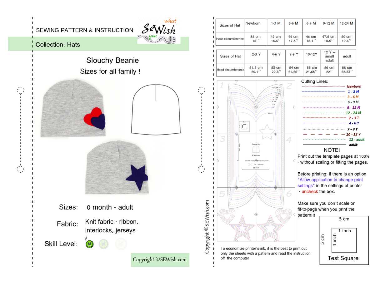 free printable fleece hat pattern free printable fleece hat pattern
