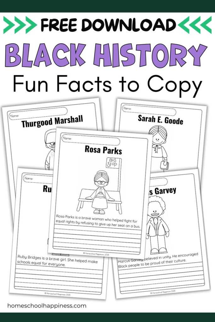 printable black history month activities printable black history month activities