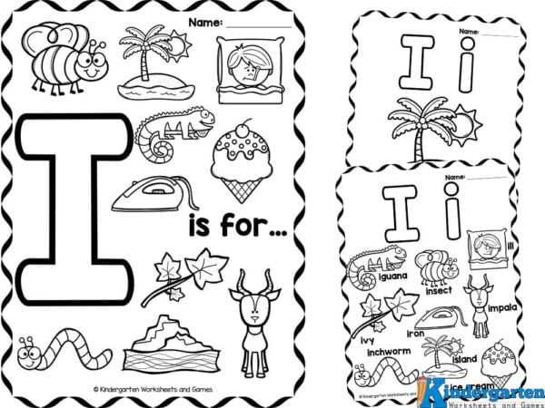 letter i coloring pages printable