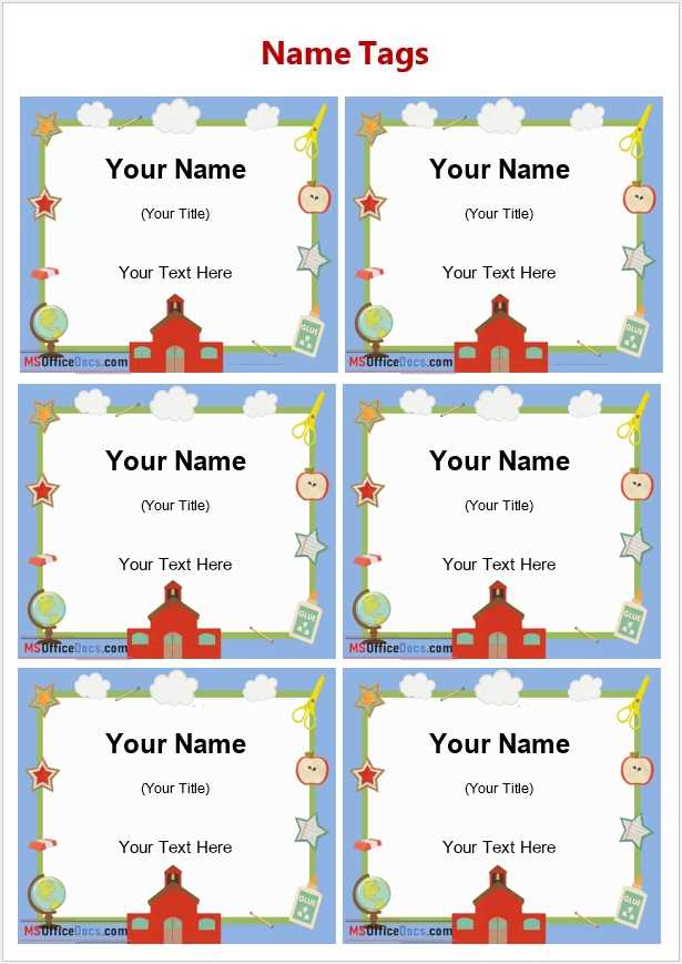 name tag template free printable word name tag template free printable word