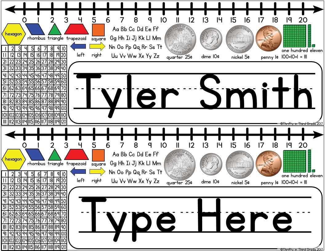 name tags for desks printable