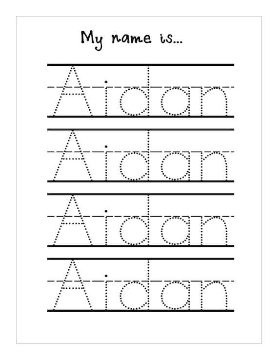 name tracing worksheet printable name tracing worksheet printable