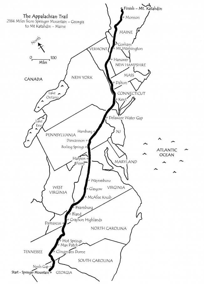 appalachian trail printable map appalachian trail printable map