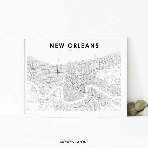 new orleans printable map new orleans printable map