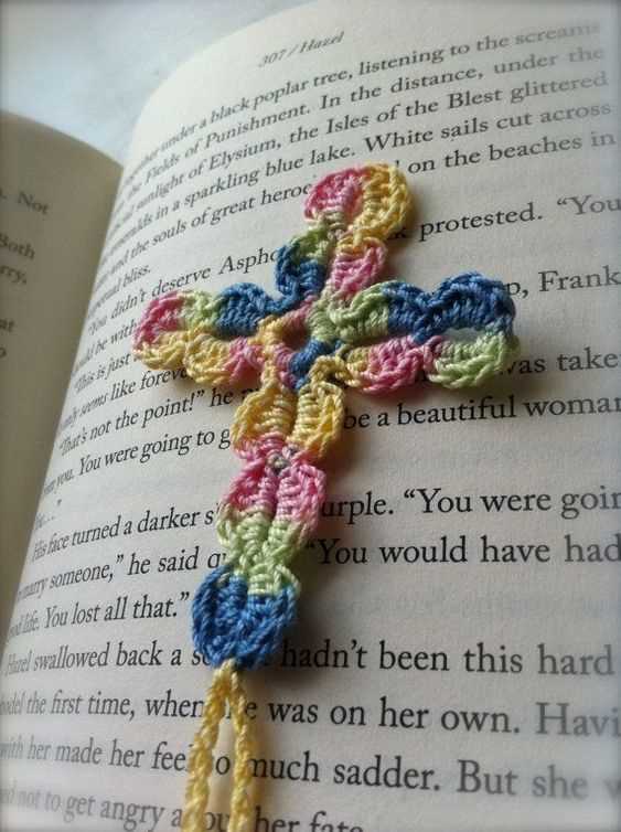 beginner free printable crochet cross bookmark patterns