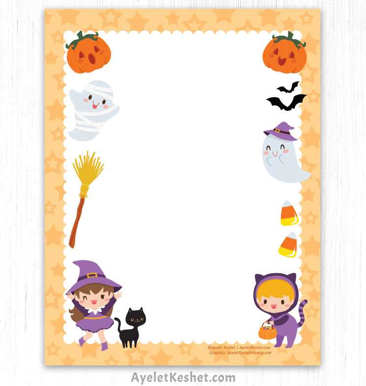 halloween printable stationery