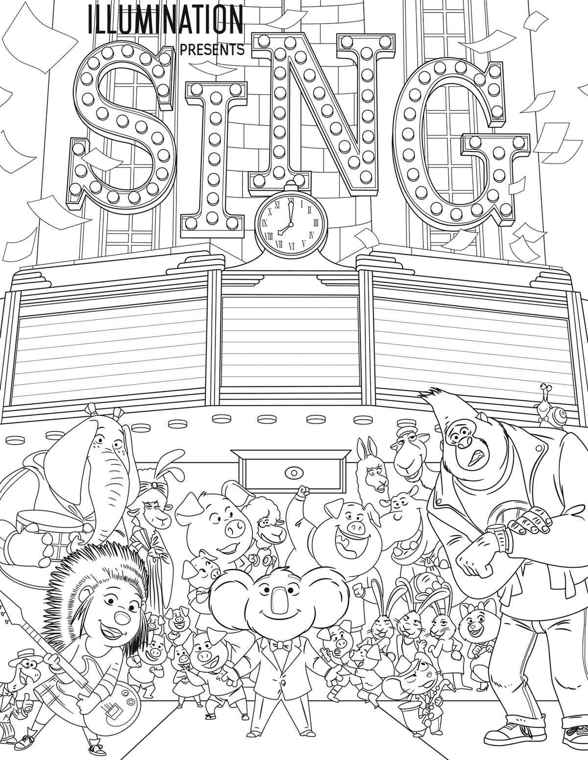 printable sing 2 coloring pages