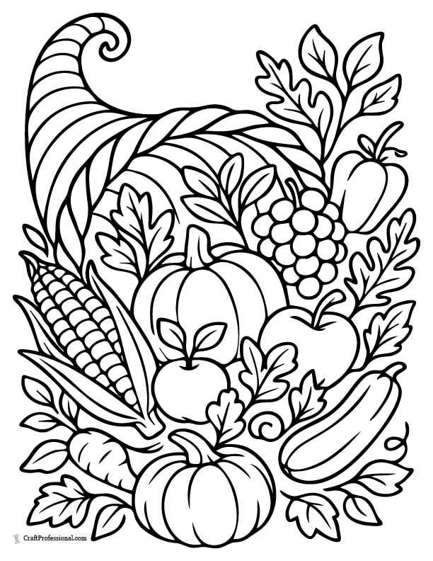 thanksgiving coloring pages printable