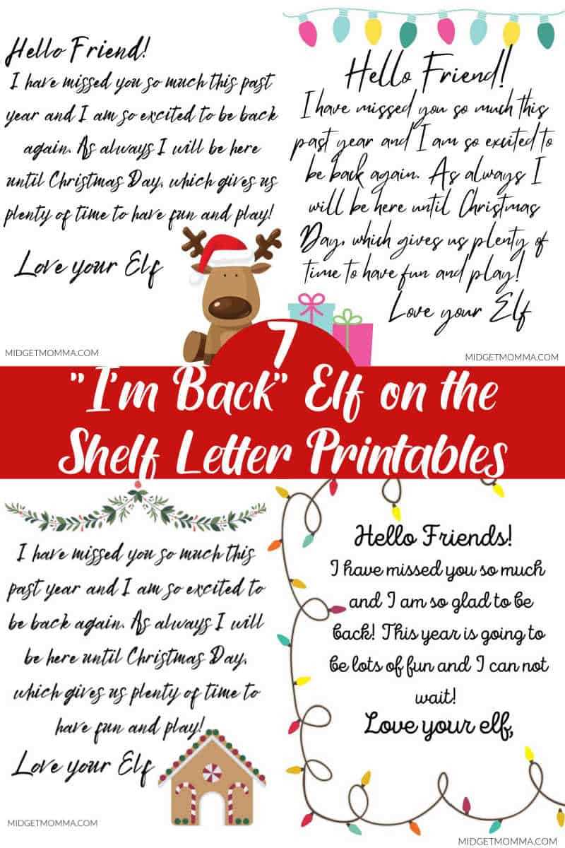 im back elf letter printable im back elf letter printable
