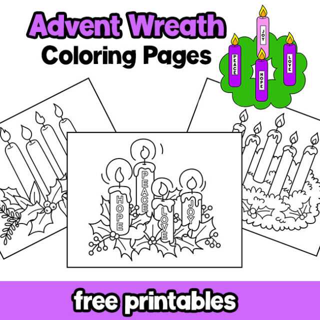 printable advent wreath craft printable advent wreath craft