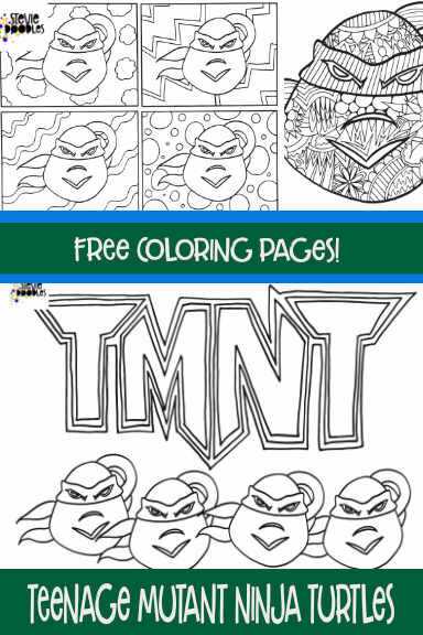 ninja turtles coloring printable