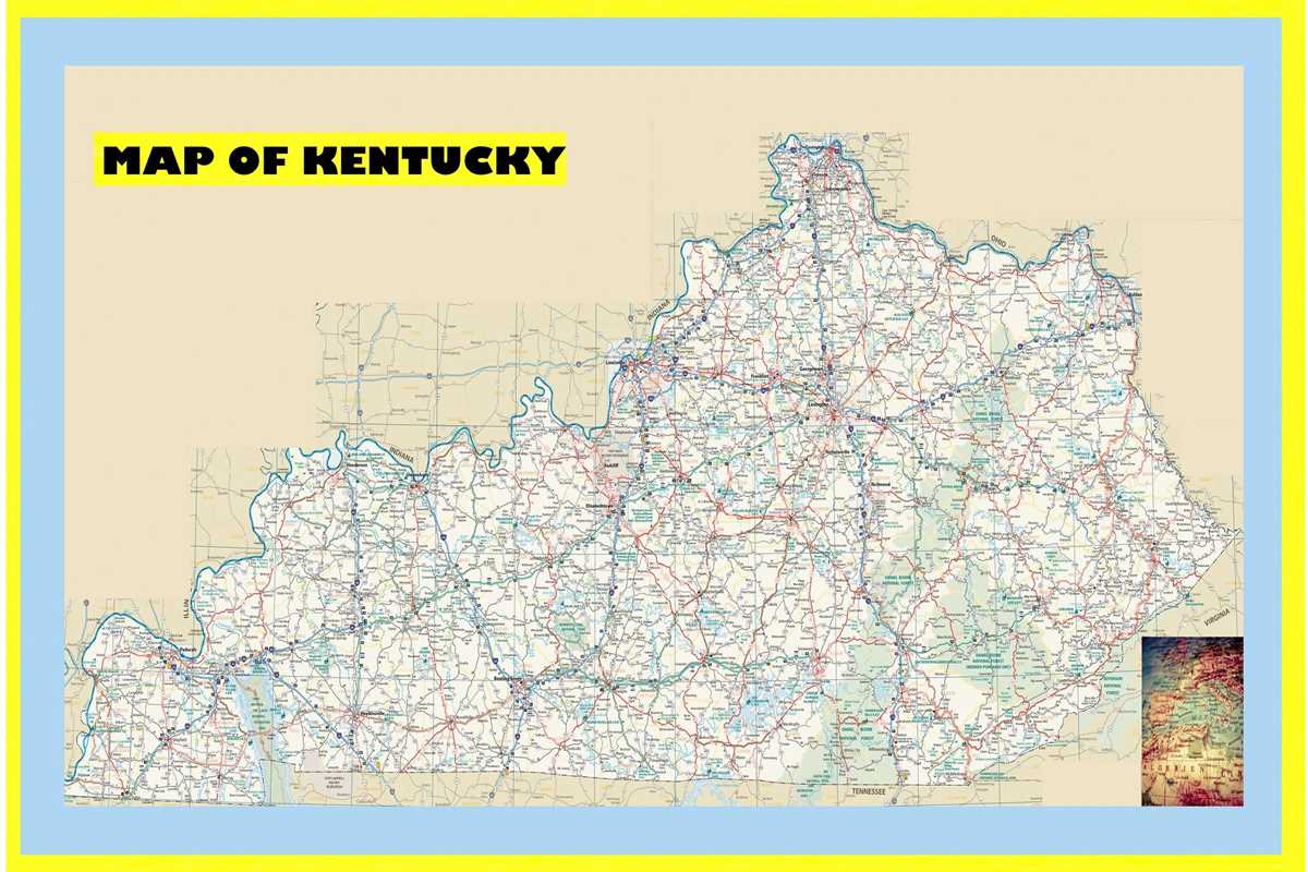 printable kentucky map printable kentucky map