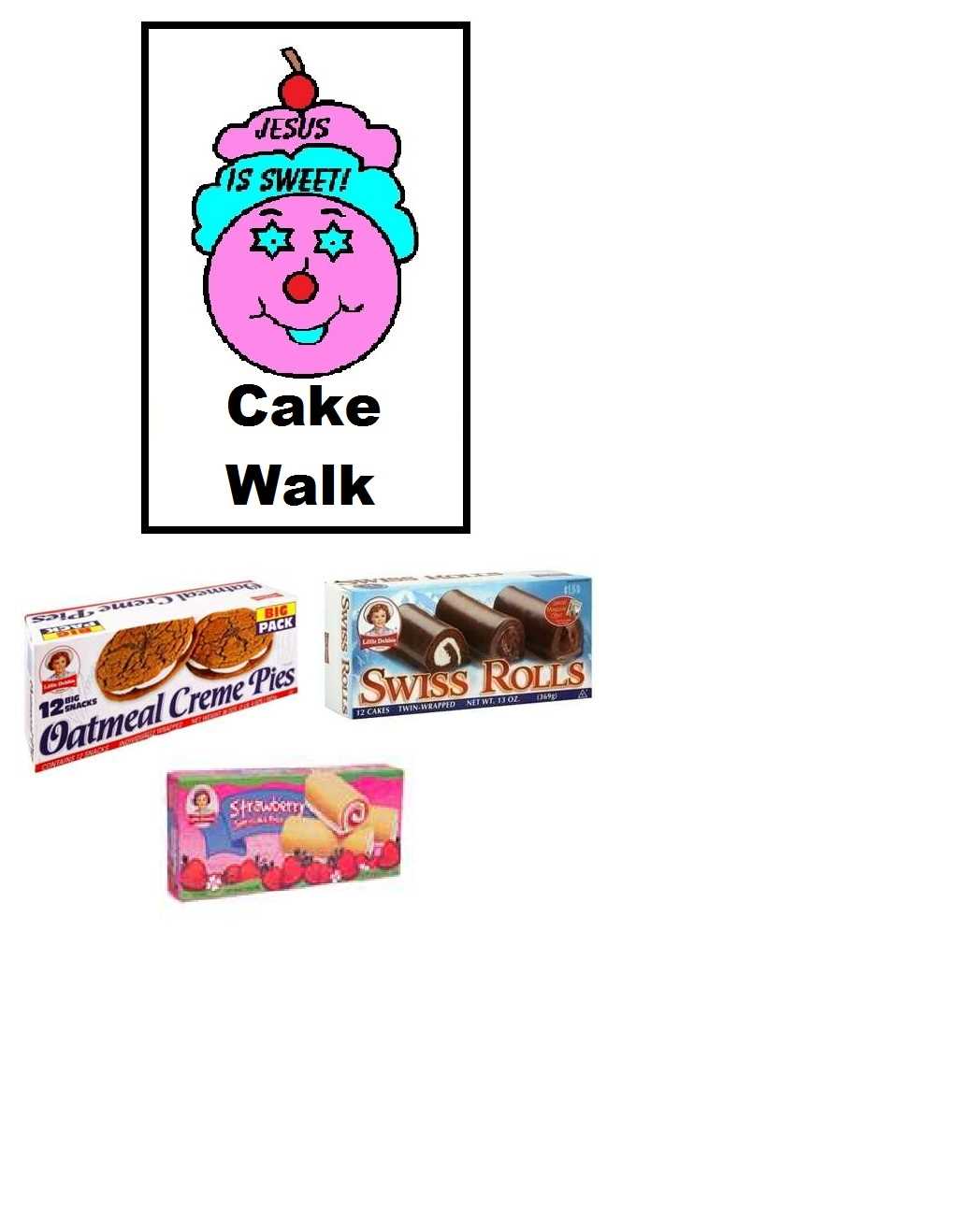 printable numbers for cake walk