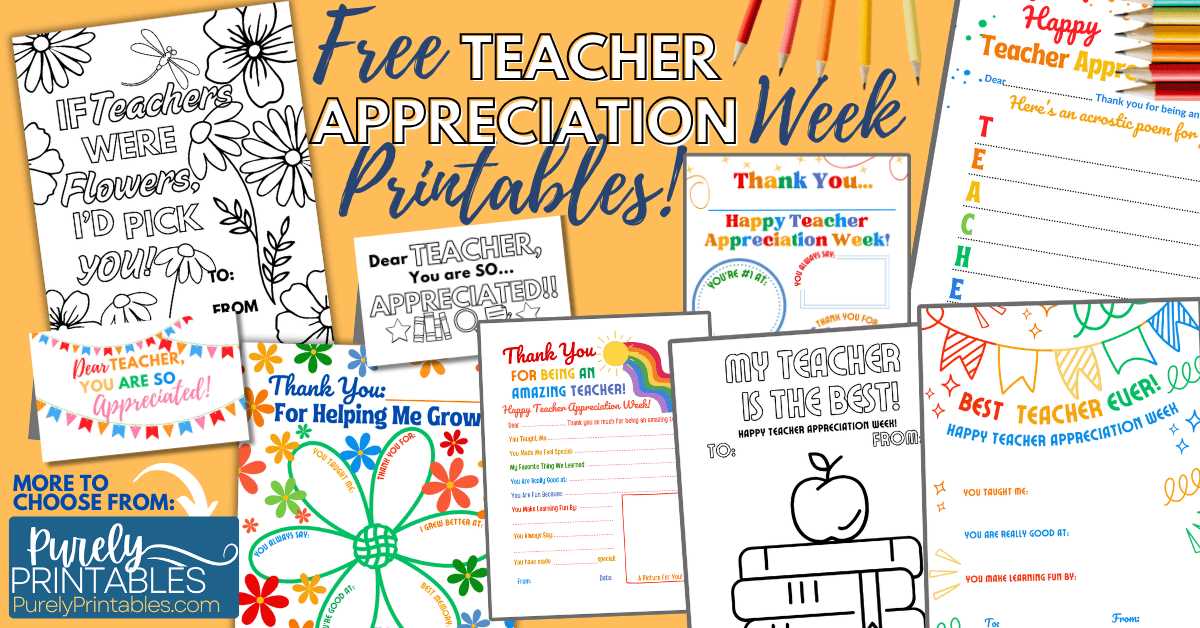 teacher thank you cards free printable