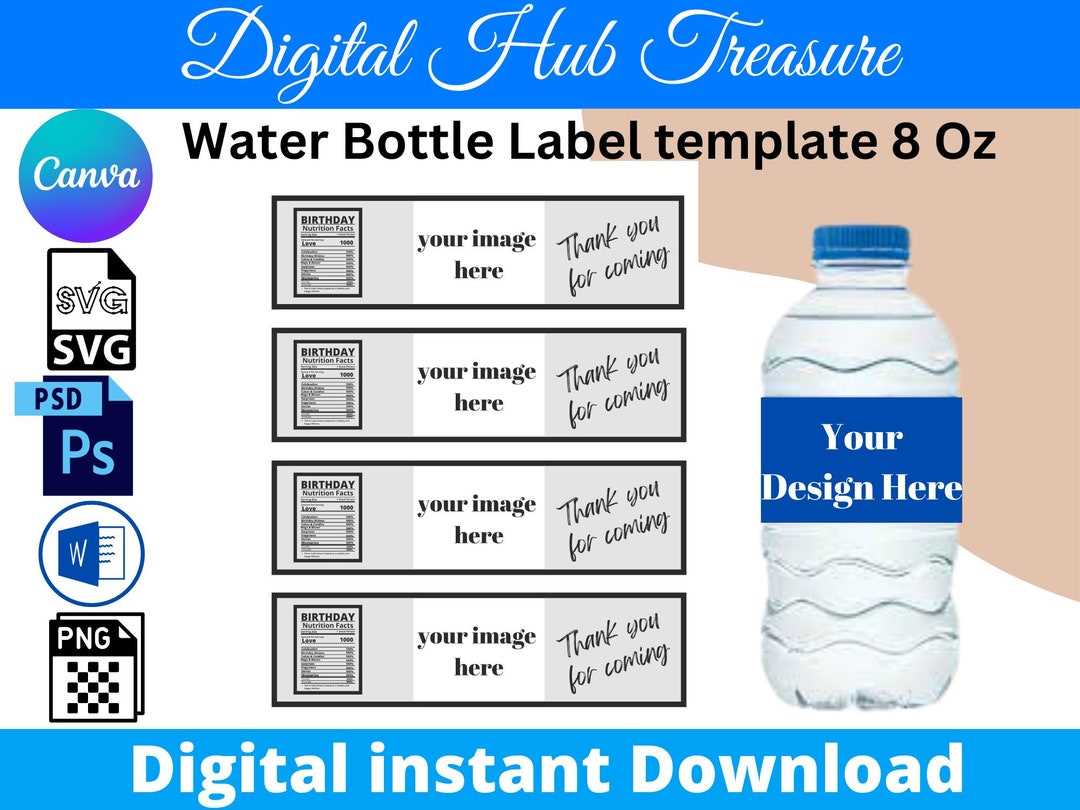 water bottle labels template free printable water bottle labels template free printable