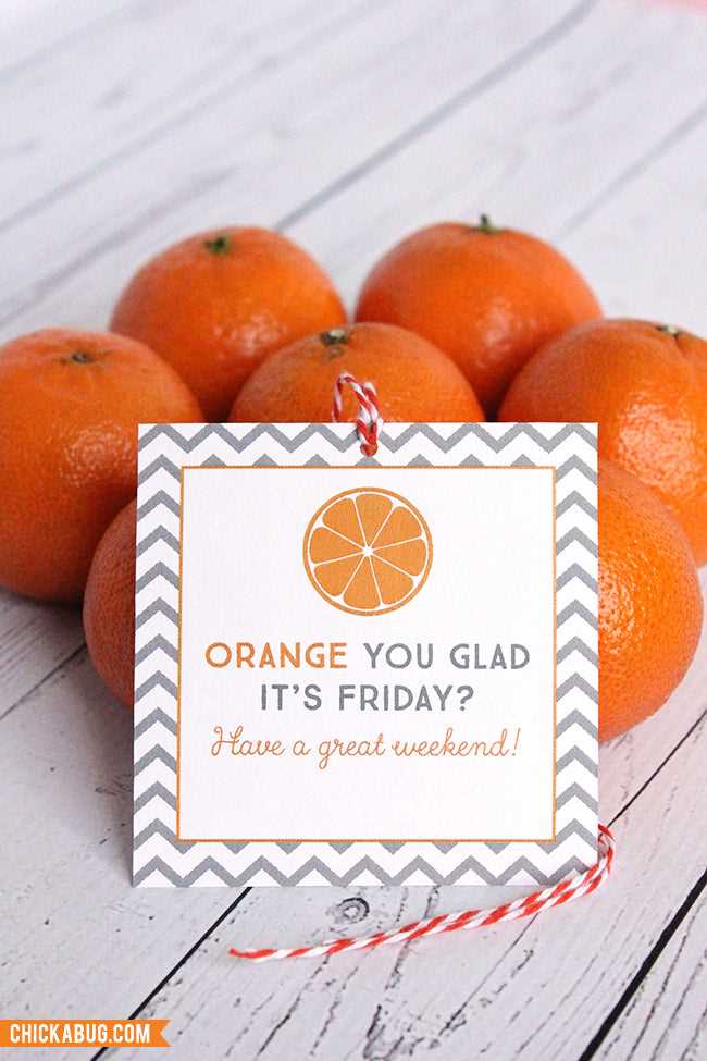 orange you glad its summer free printable