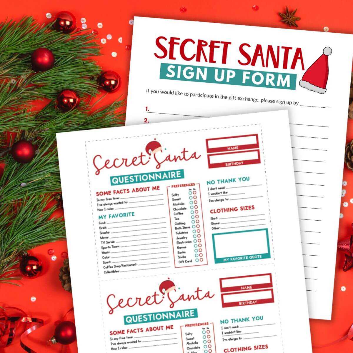 secret santa printable wish list secret santa printable wish list
