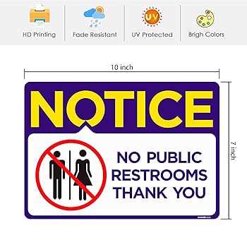 no public restroom sign printable no public restroom sign printable