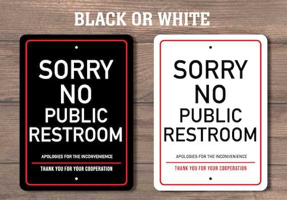 no public restroom sign printable no public restroom sign printable